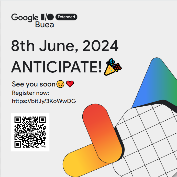 WTMBuea's tweet photo. 🗓 It's only a week away, have you registered yet?! 🗓

• Heard the latest Google gossip? 👂 
• Want to get your hands on the newest cloud tech? 💻 
• Cybersecurity got you stressed? 

📍 THE DATE IS JUNE 8TH 📍

Save your seat https://t.co/qX7zHdneAH 

#GoogleIO #GoogleIOBuea https://t.co/2ifTEca0Rd