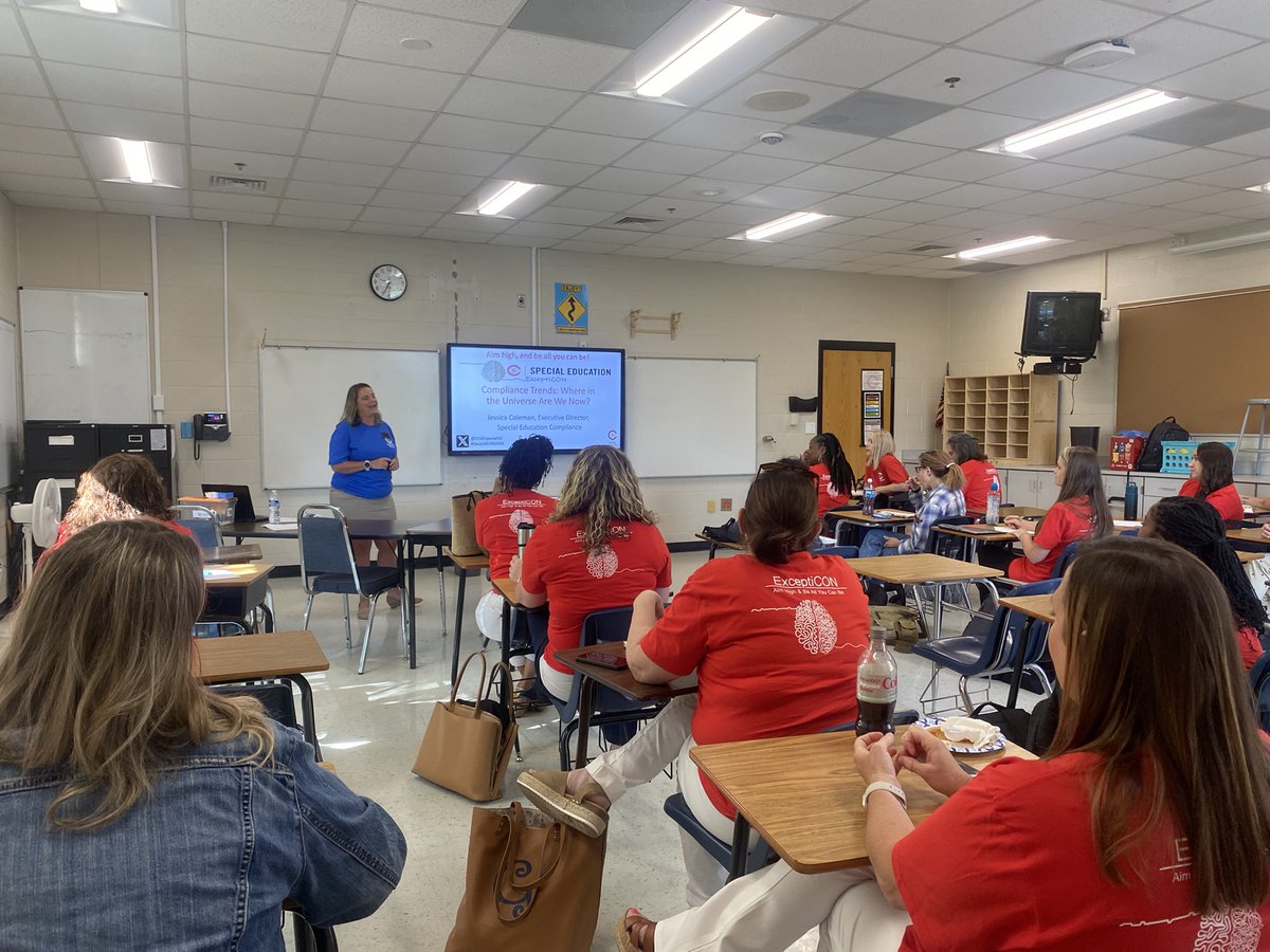 Learn about compliance, you will. ⭐️⚔️

So excited for the Star Wars themed compliance presentation with <a href="/Jnc4110/">Jessica coleman</a> 

#ExceptiCON2024
<a href="/CCSDSpecialEd/">CCSD Special Education</a>