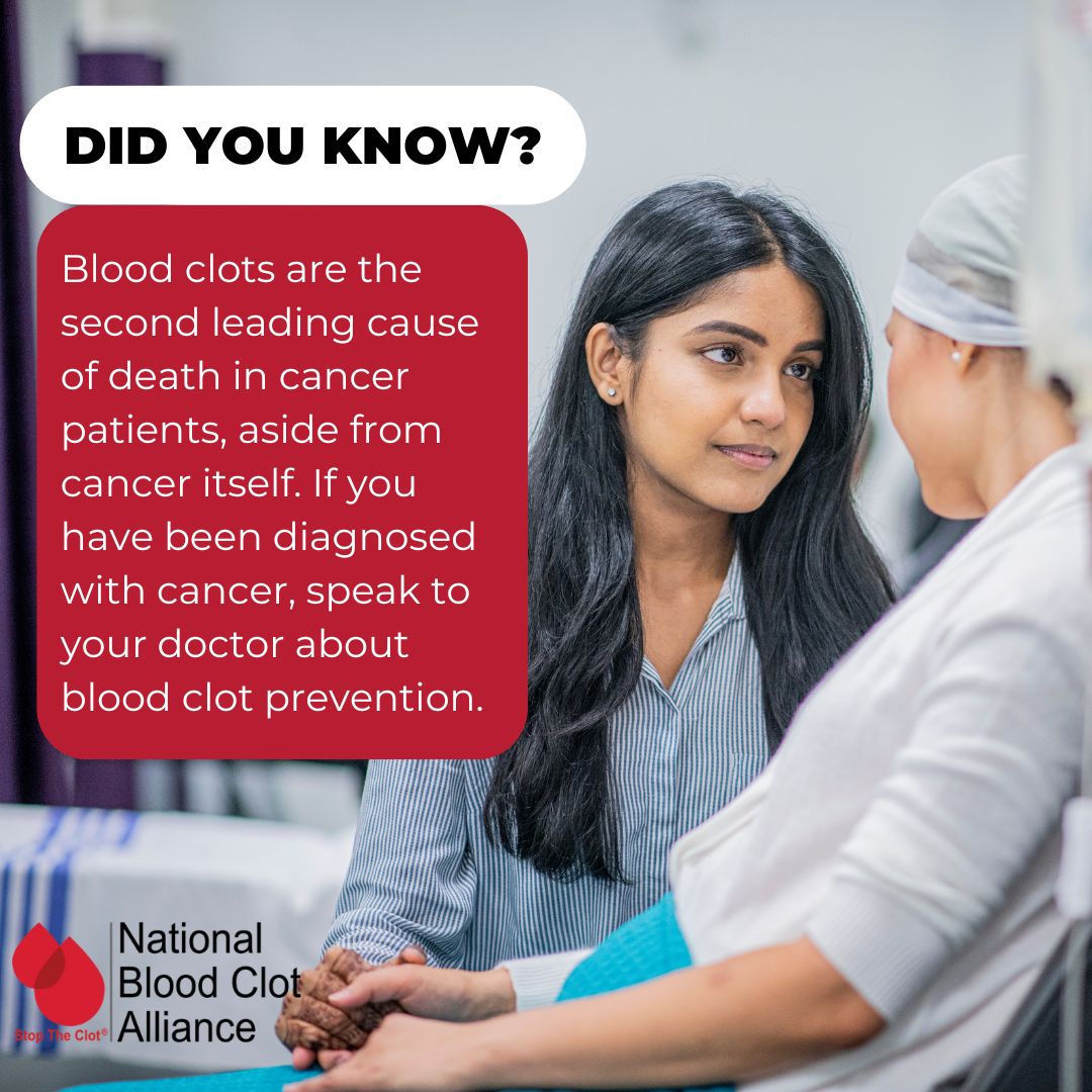 Blood clot prevention should be part of every cancer patient’s treatment plan. NBCA is spotlighting the connection between cancer & blood clots at #ASCO24 in Chicago. Stop by and see us at booth #13001! And, download our resource on blood clots and cancer: bit.ly/45F6Gtv