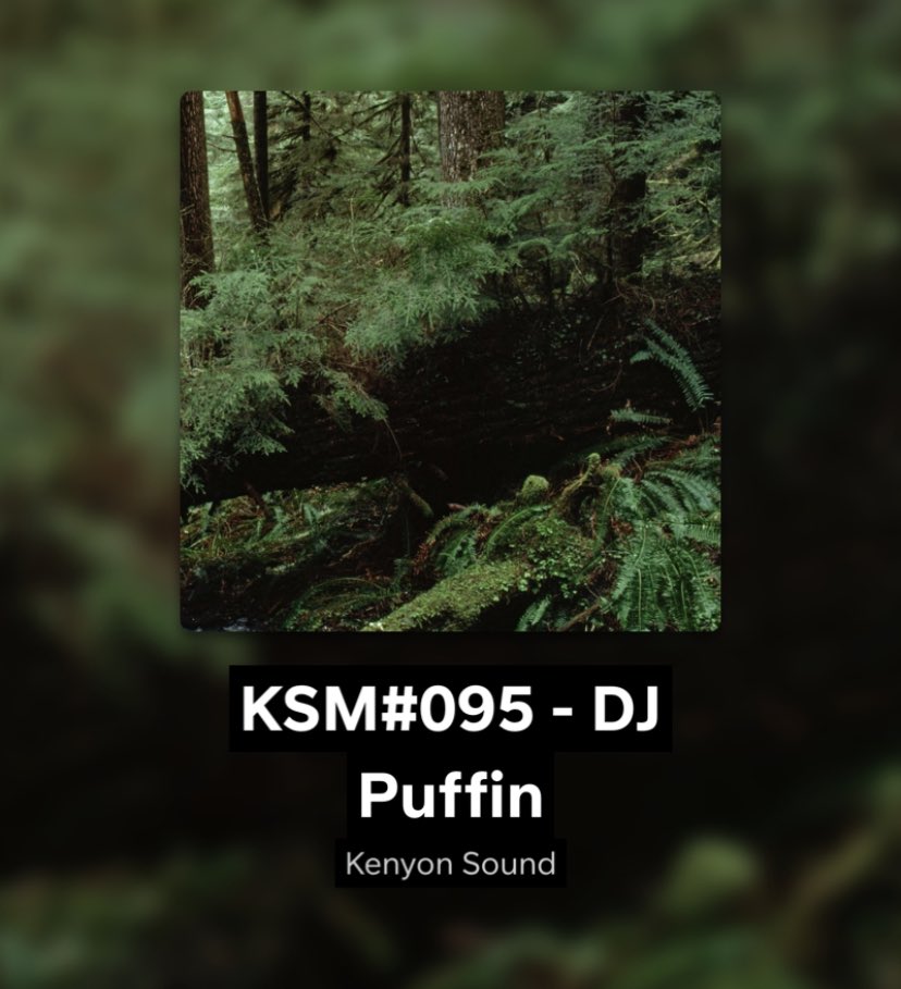 Out Now 
KSM#095 with <a href="/DJPuffin/">DJ Puffin 🌬️</a> 

on.soundcloud.com/PP6GyN8LDAdctu…

🌱🌱🌱🌱