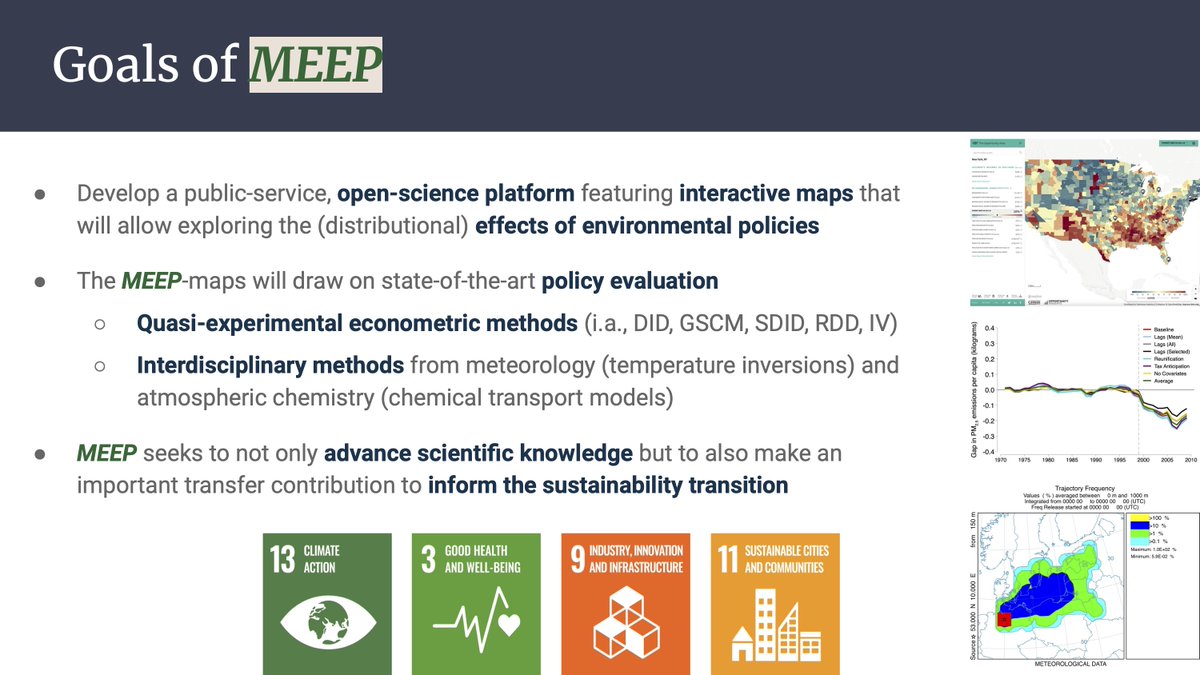 Exciting PostDoc opportunity to join our project "Mapping Effects of Environmental Policies (MEEP)", which seeks to assemble a platform showcasing interactive maps of the effects of environmental policies, building on novel research &amp; the integration of existing knowledge👇