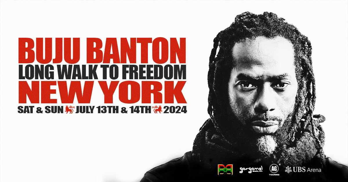 SECOND SHOW ADDED 🇯🇲 Due to overwhelming demand, a second @bujubanton show has been added on July 14! 🔗 Tickets are on sale now! go.ubsarena.com/3x8fo6Z