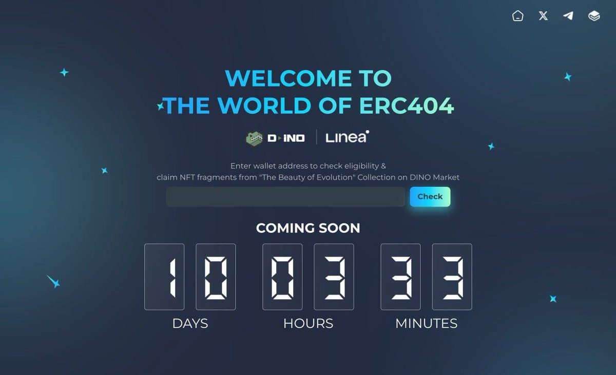 DINO 🦖 | Linea ERC 404 tweet media