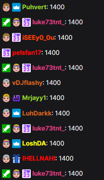 colethemanyt's tweet photo. 1400 subs on twitch in May... wow. I have an amazing community. https://t.co/U9VqqfLhu2