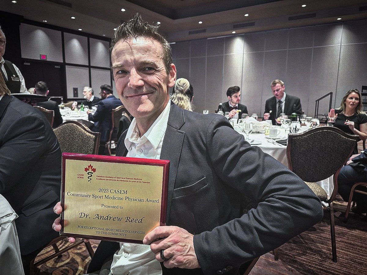 It's official!!

We're thrilled to announce that Dr. Andy Reed <a href="/canmoremd/">canmoremd</a>  has been named the CASEM / ACMSE Canadian Community Sport Medicine Physician of the Year 2023!!!

Congratulations!!