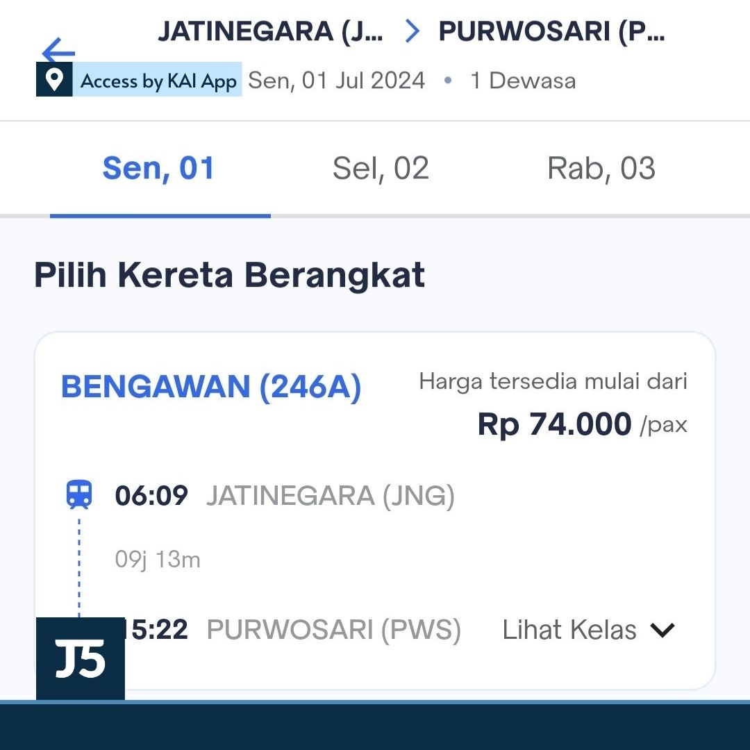 Mulai Senin, 1 Juli 2024, KAI memberhentikan reguler 17 KA jarak jauh arah timur di Stasiun Jatinegara, Jakarta Timur. 17 KA ini mengawali perjalanan dari Pasar Senen. Sementara 4 KA arah Jakarta Pasar Senen yang dijadwalkan tidak berhenti di Jatinegara akan dibuat berhenti