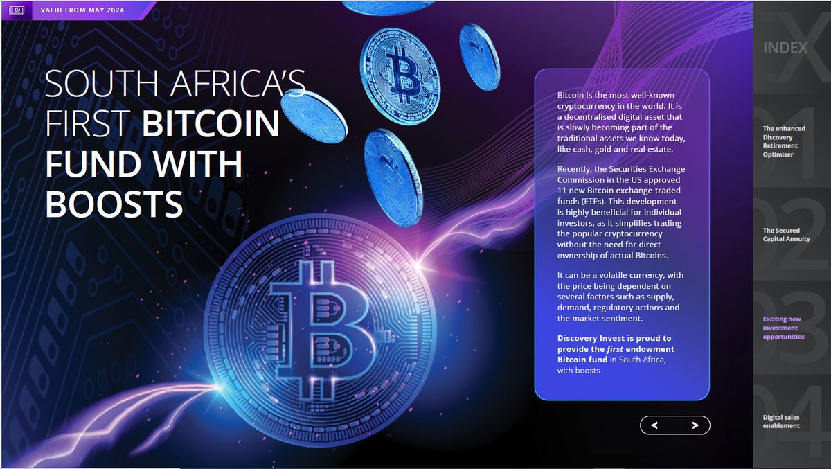 LouisNel's tweet photo. Discovery to launch South Africa's first bitcoin fund.

The fund will provide exposure to the BlackRock (IBIT) bitcoin ETF. https://t.co/ahYMShiYex