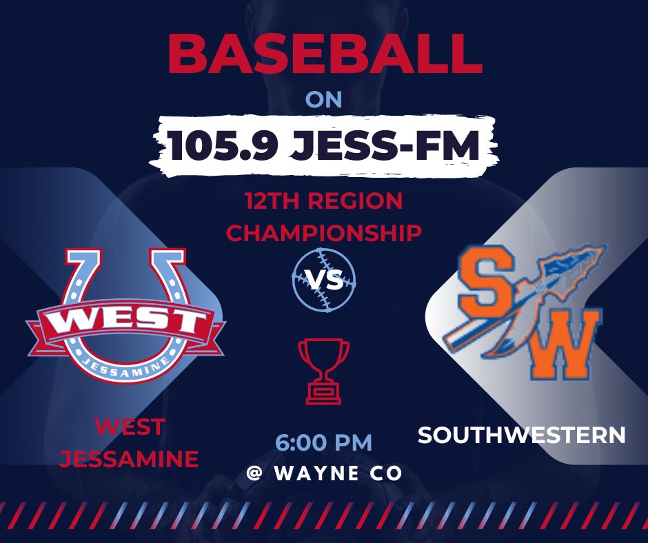 12thSports's tweet image. Our good friend @BrianBJessfm will have the call in Wayne County tonight for the 12th Region Baseball Championship.  Tune in if you can’t make it down!!!