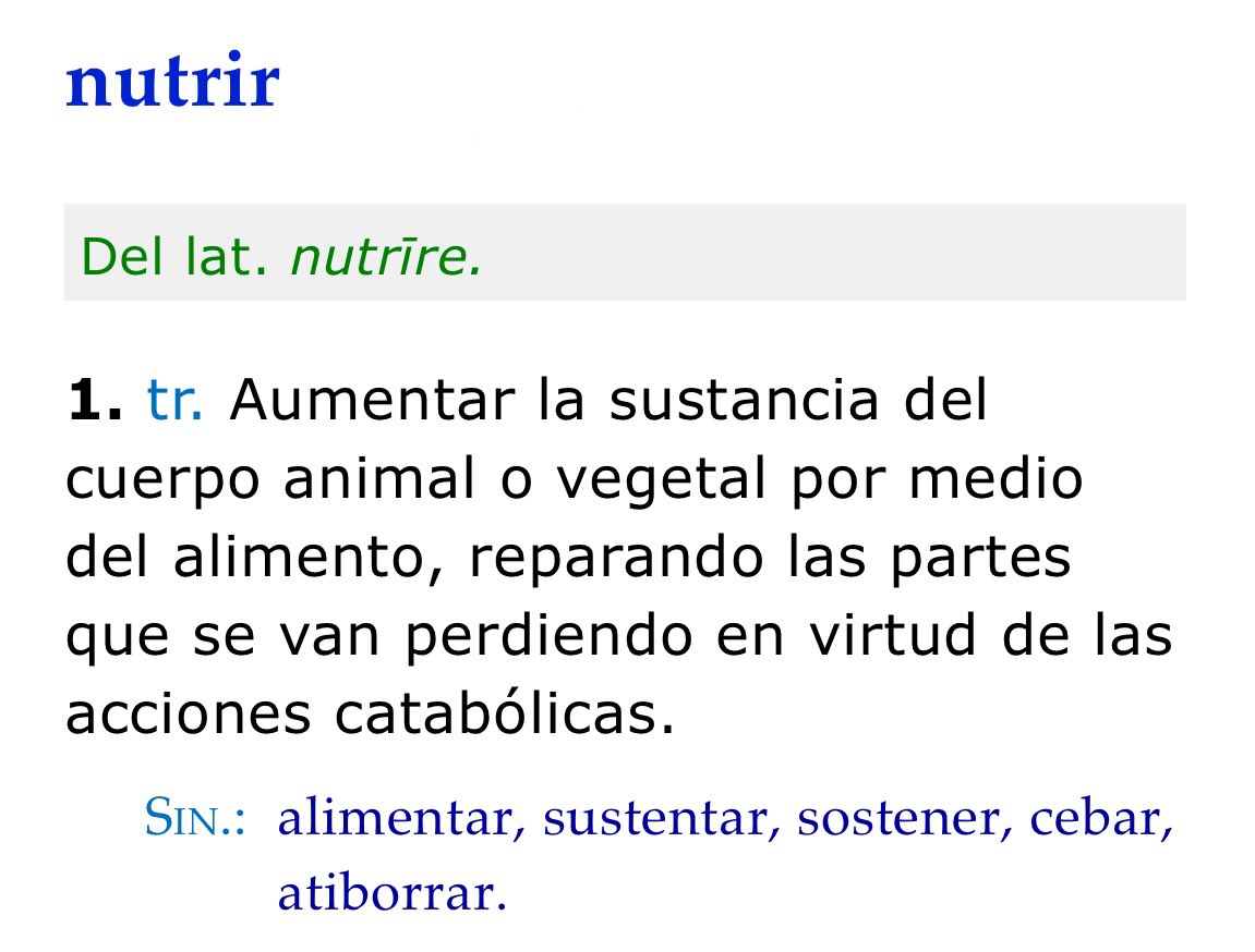 Nutridita, de nutrir, del latín nutrīre. 

#PalabraDelDía #RAE
