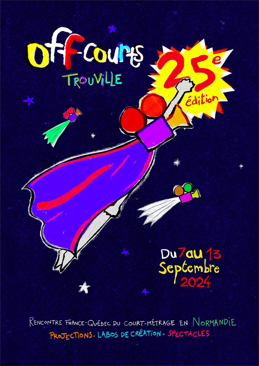 offcourts's tweet photo. AFFICHE 2024 ! 🎦⁠
⁠
Cette année, la réalisatrice et illustratrice Camille Tardieu, est aux manettes de cette superbe affiche !
⁠
Mesdames et messieurs, ouvrez grand vos mirettes et attachez vos ceintures, c'est reparti pour un tour !⁠
⁠
#offcourts https://t.co/hXOgKQzqSh