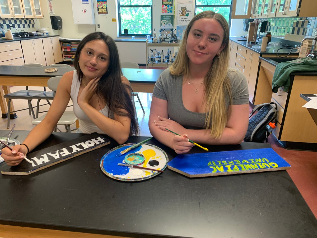 Shh! You're getting a sneak peak at one of our seniors' end-of-year activities: hand painted signs announcing their post-graduation plans! Look for their signs lining the driveway to the high school's entrance next month! #MCSDConnectedness #goblazers