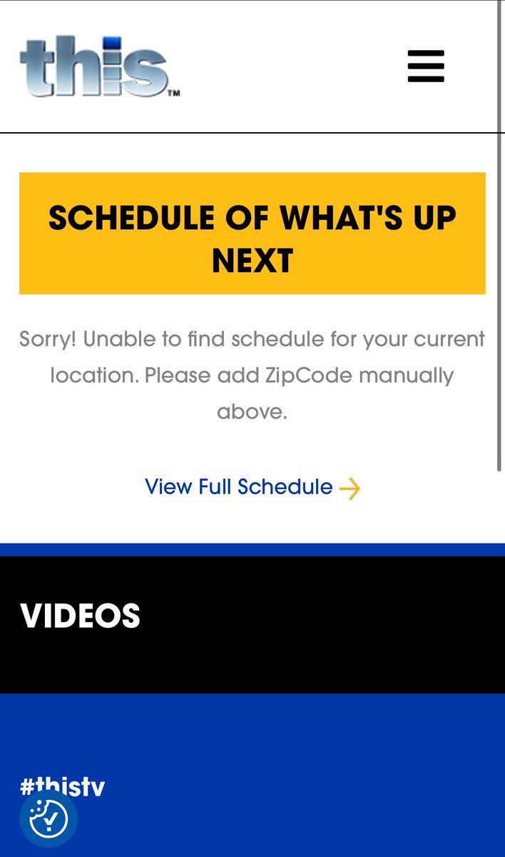 AWschedules's tweet photo. The site's completely gone. No videos, no schedule, nothing of interest. #thistv https://t.co/0WKdVaD0hG