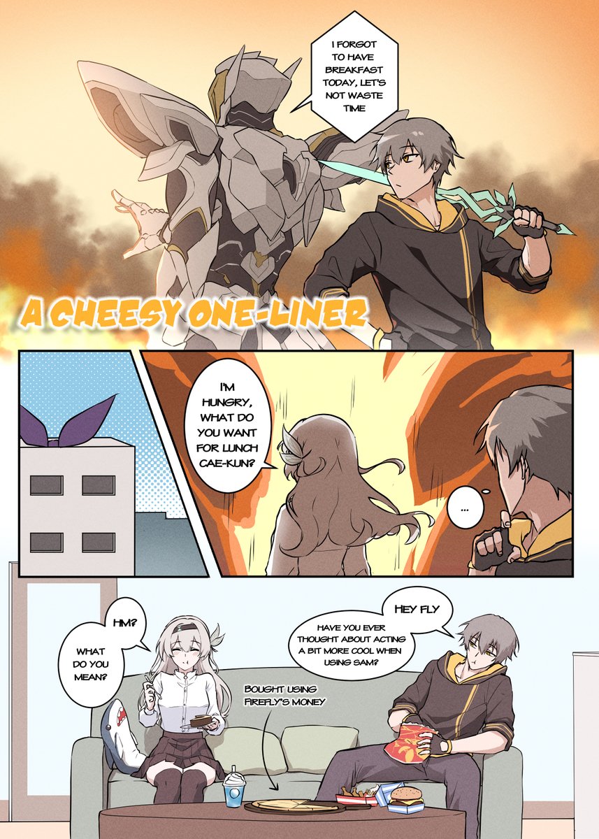 51Huybu's tweet image. A cheesy one-liner (Full one-shot, a thread) 
This is my 2nd entry for this year Multiverse Vistas!
#MultiverseVistas #HonkaiStarRail #Firefly #Fireflyhsr
(1/4)