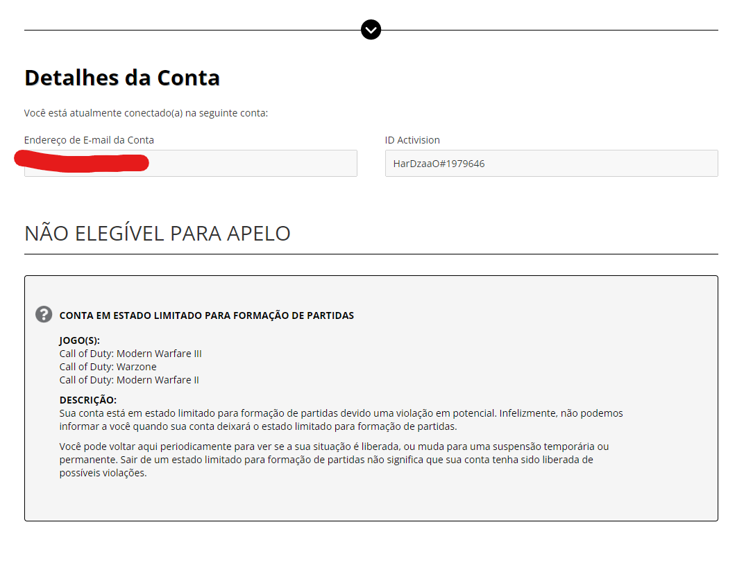 Sério eu nao sei mais o que fazer, 2 vez tentando pegar o top 250, resetando a segunda conta por conta de shadow e agora mais 1, vocês nao sabe mesmo administrar um jogo!!!! <a href="/CallofDuty/">Call of Duty</a> <a href="/RavenSoftware/">Raven Software</a> <a href="/ATVIAssist/">Activision Support</a> <a href="/Activision/">Activision</a>