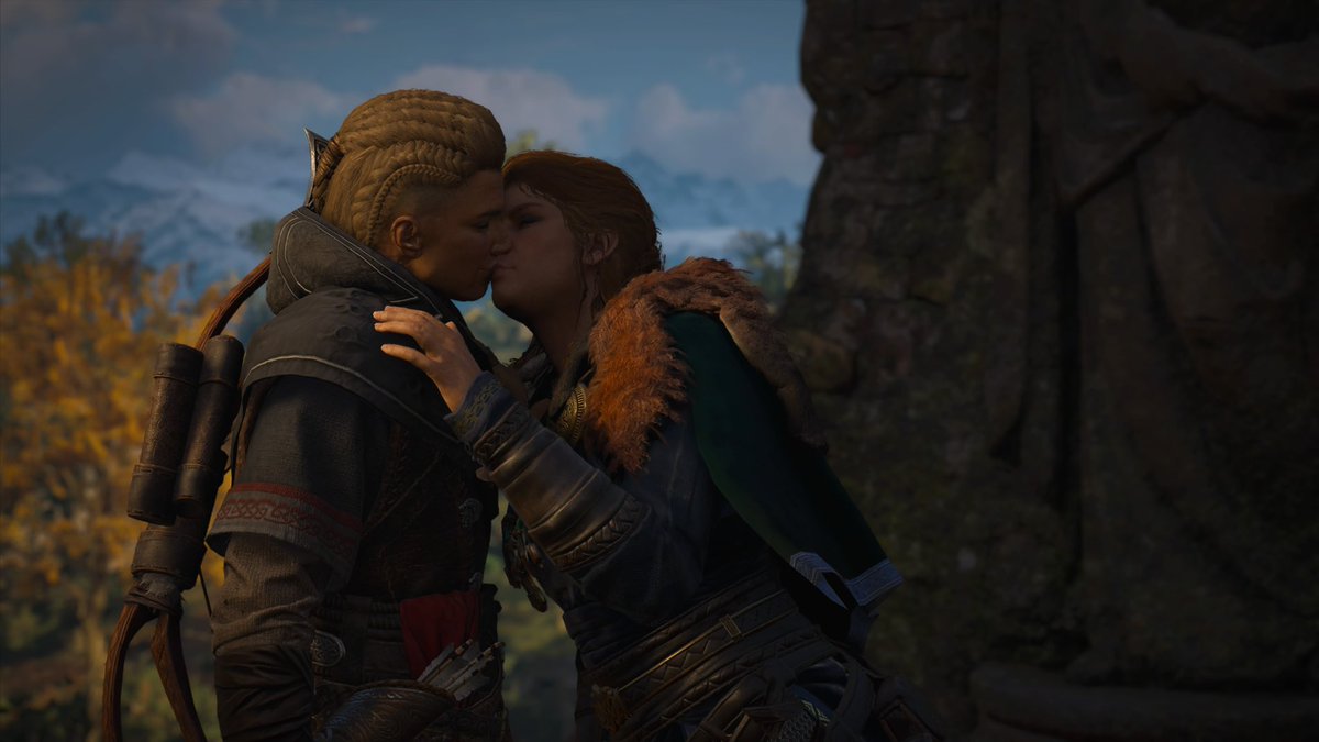 Luzian75789290's tweet photo. I wish I could love her without any consequences #assasinscreed #vallhalla #assassinscreedvallhalla #ranvi #ps4 https://t.co/GDk7TuXQME