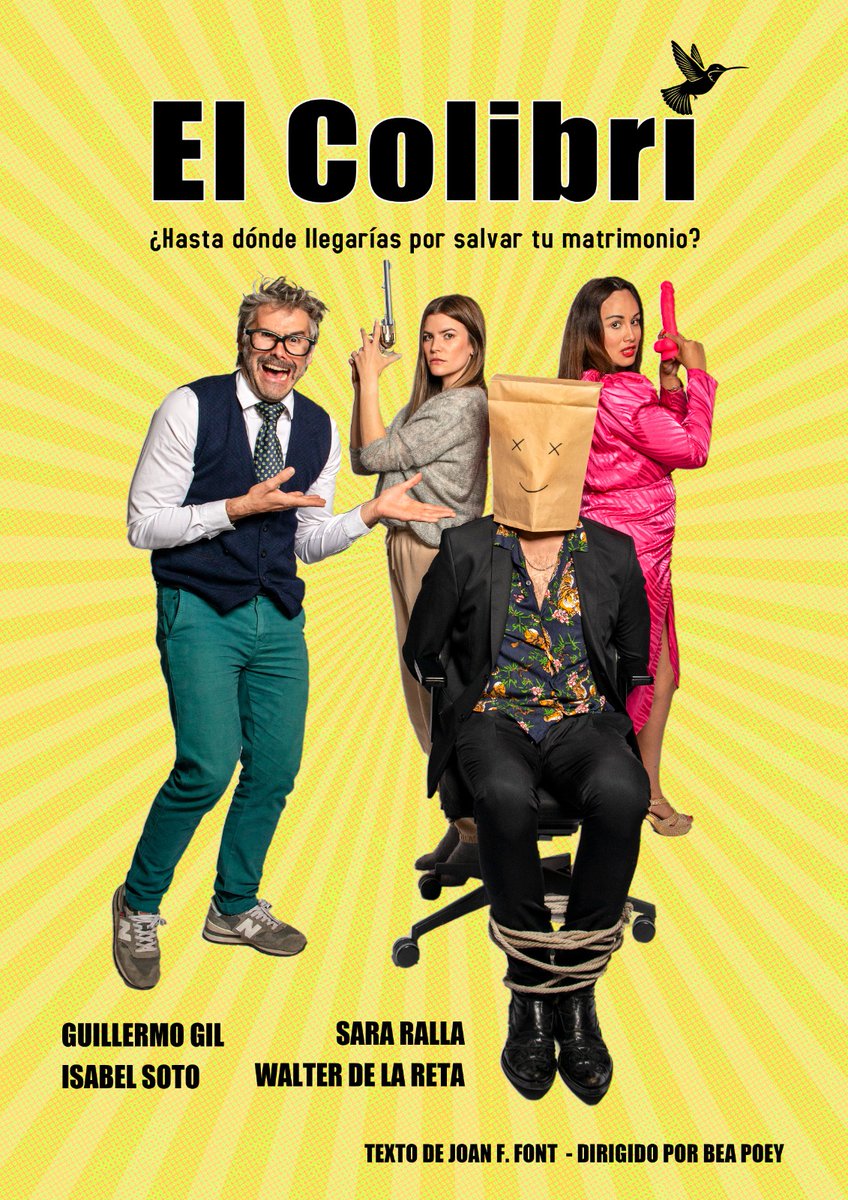 Estrenamos en el Teatro Victoria de Madrid, calle del Pez 17, una nueva comedia. Los domingos 2 y 9 de junio a las 18h, y los jueves 13, 20 y 27 de junio, a las 20h. ¿De qué va? De no parar de reír.