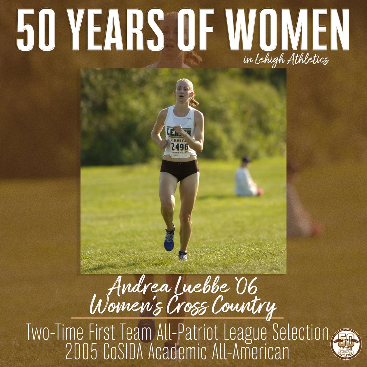 As we continue to celebrate 50 Years of Lehigh Women's Athletics, we'd like to recognize some of our impactful @LehighTFXC alumnae including Jennifer Markham '16 who was the 2013 @PatriotLeague Scholar-Athlete of the Year.
#GoLehigh | #FeatureFriday