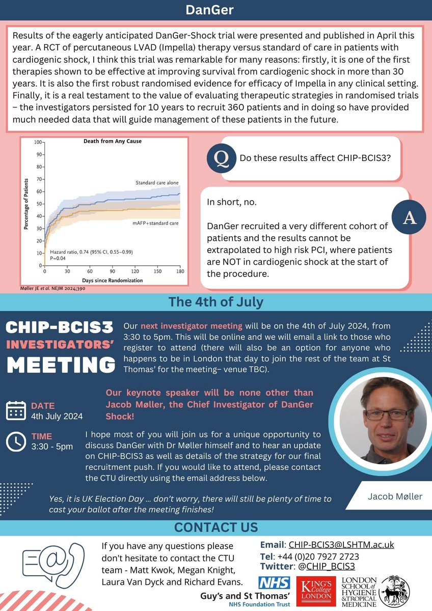 🗞️Our May newsletter is out now!

📢Featuring SPECIAL announcements to extend the sample size to 300 and details of our next (online) Investigators' Meeting on the 4th of July with keynote speaker Jacob Møller📢

👀Read all about it below!👇