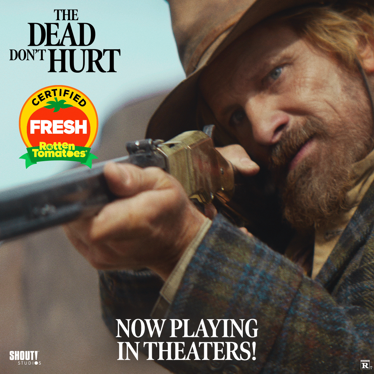 THE DEAD DON’T HURT is now in theaters in the U.S. The critically acclaimed Western starring Viggo Mortensen and Vicky Krieps was made for the big screen.