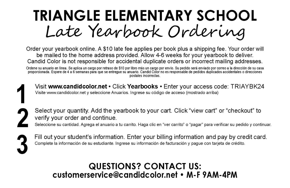Did you miss yearbook orders? You can ORDER ONLINE NOW! (Additional shipping fee applies) See flyer for more information!