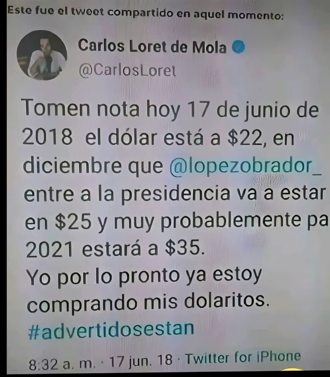 Jajajajaja....Carlos Loret de Mola.
De las guerras sucias del 2018.😆