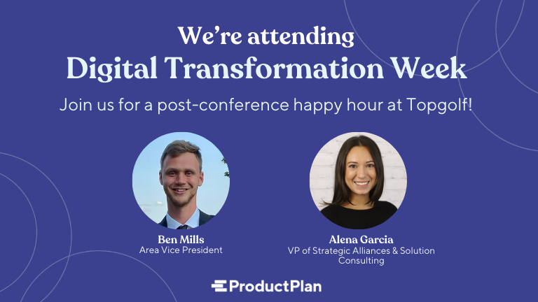 ProductPlan (@productplan) on Twitter photo ProductPlan is excited to be attending #DigitalTransformationWeek next week!
We'd love to connect while we're in the Bay Area. Please reach out to events@productplan.com to join us for an evening of refreshments and golf!
#DigitalTransformation #DigitalTransformationEvent ProductPlan is excited to be attending #DigitalTransformationWeek next week!
We'd love to connect while we're in the Bay Area. Please reach out to events@productplan.com to join us for an evening of refreshments and golf!
#DigitalTransformation #DigitalTransformationEvent