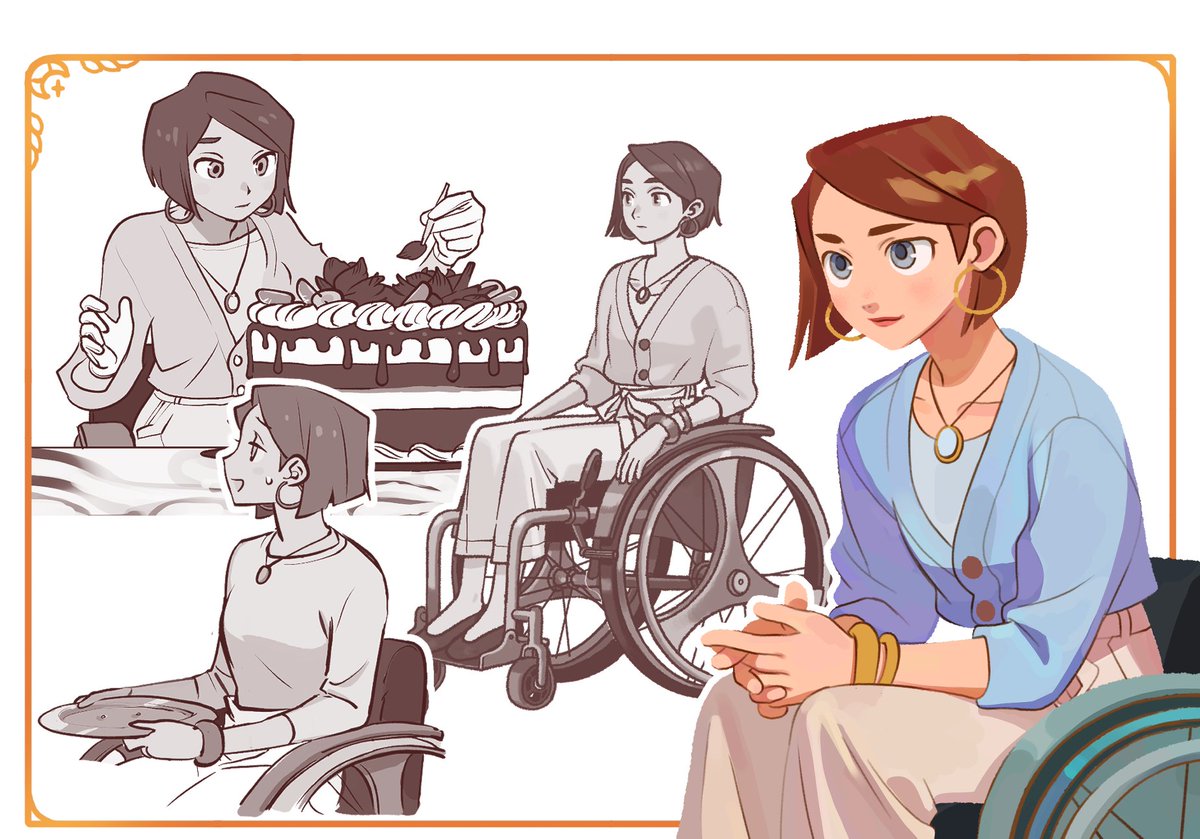 SunnyLabGames's tweet image. We're currently working on character presentations for the Kickstarter!🚀
Here's a sneak peek at Estelle, from the main cast!🫣