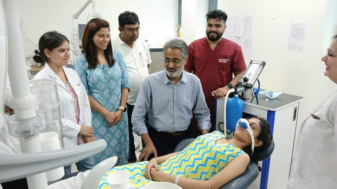 Conscious sedation machine was installed in Pediatric Dentistry room at Department of Dentistry AIIMS Kalyani. It will be highly useful to treat uncooperative patients. 
@MoHFW_INDIA 
@mansukhmandviya