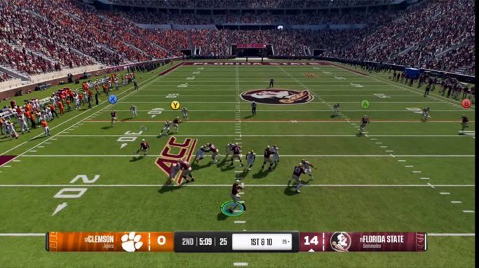 Better view of Doak Campbell in EA College Football 25