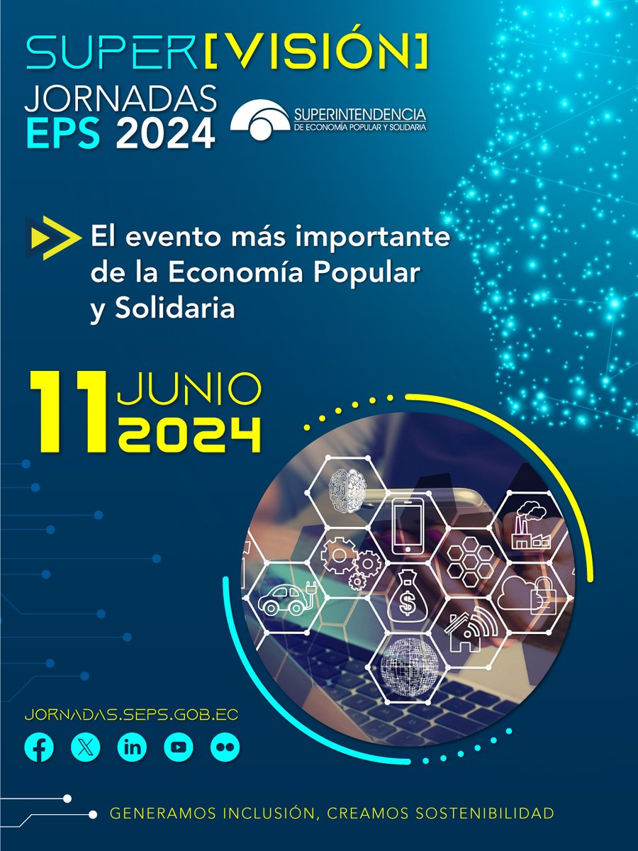 SEPS_Ec's tweet photo. #JornadasSEPS | Prepárate para el evento de capacitación más grande de la #EPS. SUPER [VISIÓN] está cerca y esta vez nos enfocaremos en la importancia de la Innovación para las entidades financieras.
Revisa toda la información en la página oficial 🔗 https://t.co/1nmdj8GFQf https://t.co/jSpFyI9Zre