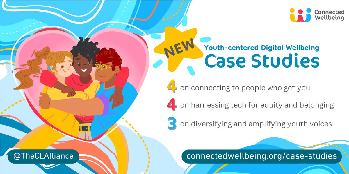 We are BEYOND excited to announce the release of 11 ✨NEW✨ case studies on #YouthWellness as part of #MentalHealthMonth! Lots of inspiring stories + in-depth views into strategies for mobilizing tech to advance youth leadership and wellbeing in integrated and equitable ways.🧵