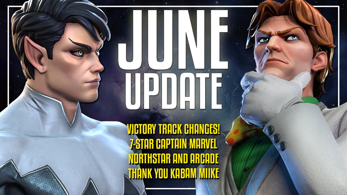 June patch notes are here! Some cool things are happening next month, including a BIG change to the BGs Victory Track and the next saga chase champ! (and your favorite content creator's birthday) @MarvelChampions 

🔗youtu.be/IvM-qsQ02zk