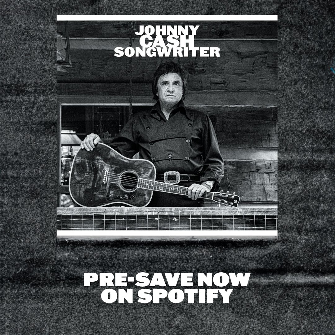 JohnnyCash's tweet photo. Pre-save the new Johnny Cash album 'Songwriter' on @Spotify now: https://t.co/EVH7OVnsIH https://t.co/dPZnCXVFld