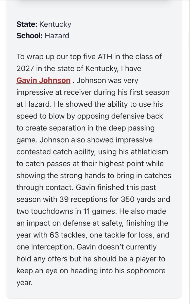 Gavin Johnson tweet media