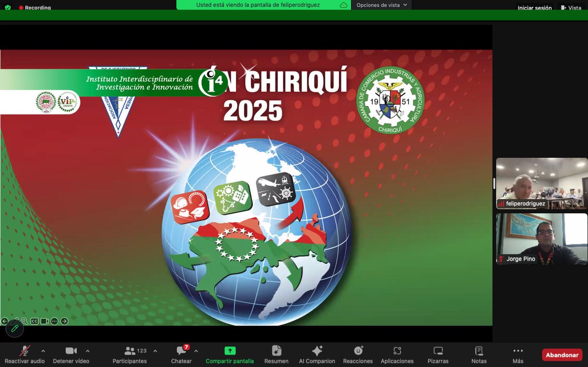 Presente en el conversatorio organizado por <a href="/cecomro/">CeComRO</a> "EL TREN DAVID - PANAMÁ: un proyecto que transformará el país" Con Carlos González De La Lastra; Como parte de la Academia en el <a href="/i4UNACHI/">i4</a> reconocemos el impacto que esta iniciativa puede tener en el País <a href="/UNACHIpanama/">UNACHI</a> <a href="/senacyt/">Senacyt Panamá</a>