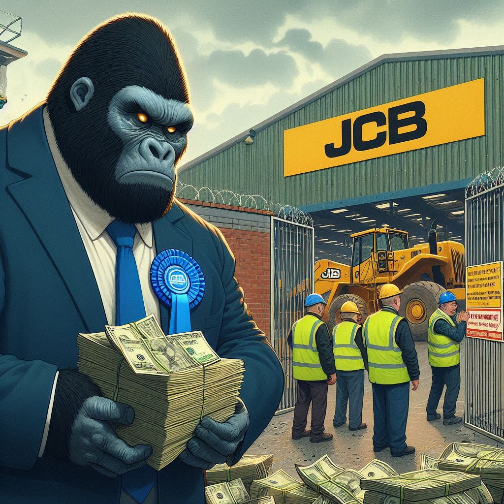 So, Gullis took a ten grand 'payment' from JCB, in exchange for his silence when the plant announced mass redundancies ?
#election24