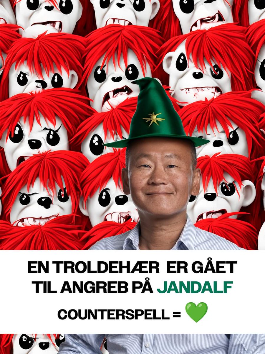 TFKortholm's tweet photo. Thou shall not pass! 💚🖖 #EP24 #stem #grønt #Jandalf #Alternativet #bekæmp #troldehæren #dkpol #dkmedier https://t.co/bwROujPGKc