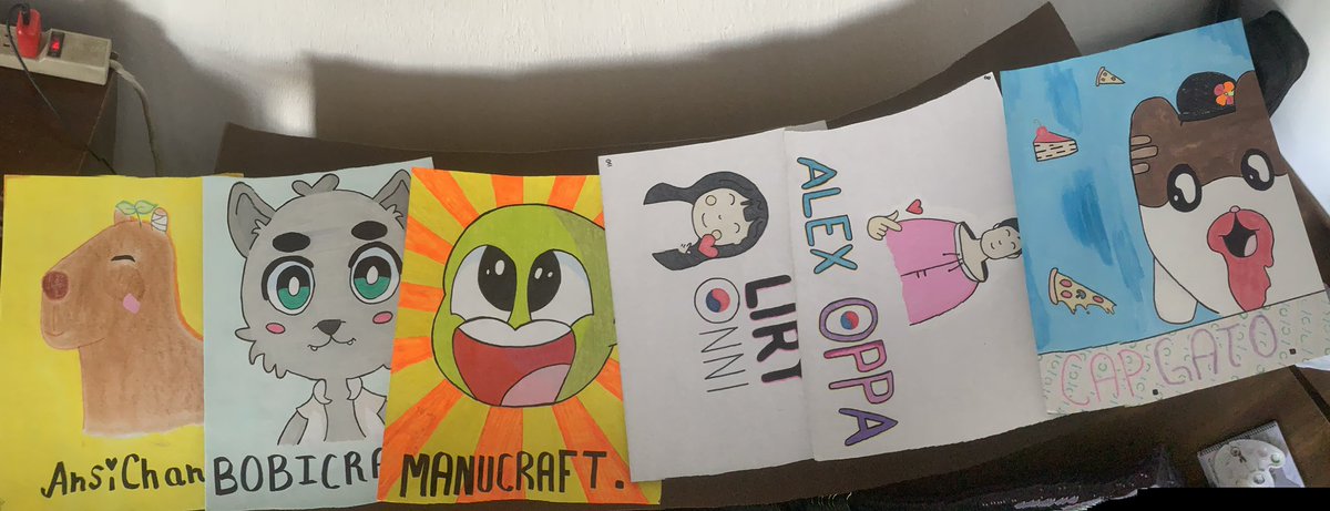 LuXia Gabella (@luxiagabella) on Twitter photo Joyitas que tenia Guardadas ✨✨
👇Perfiles de las personas que representan estos dibujos👀
<a href="/AnsiChan/">AnsiChan</a>
<a href="/BobicraftMC/">Bobicraft</a>
<a href="/Manucrafting/">Manuel González, Manucraft 😎</a>
<a href="/LiryOnni/">liry onni</a> y AlexOppa
<a href="/CapitanGatoYT/">Capitan Gato</a> Joyitas que tenia Guardadas ✨✨
👇Perfiles de las personas que representan estos dibujos👀
<a href="/AnsiChan/">AnsiChan</a>
<a href="/BobicraftMC/">Bobicraft</a>
<a href="/Manucrafting/">Manuel González, Manucraft 😎</a>
<a href="/LiryOnni/">liry onni</a> y AlexOppa
<a href="/CapitanGatoYT/">Capitan Gato</a>