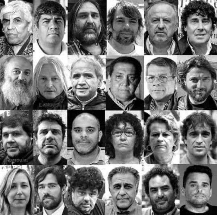 ⛔DE ÉSTAS LACRAS NINGUNO CONOCEN EL HAMBRE. NINGUNO ES POBRE. NINGUNO PUEDE EXPLICAR SU PATRIMONIO.
TODOS APLAUDIERON EL MAYOR SAQUEO DE LA ARGENTINA.
⛔Y LO PEOR ES QUE NINGÚN GOBIERNO HACE JUSTICIA PARA METERLOS PRESO.