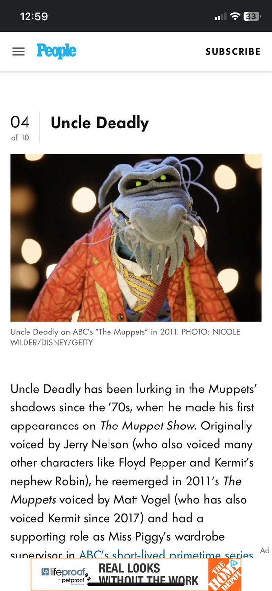 sierrachis's tweet image. He’s on the top 10 forgotten Muppet list…😔
#muppetwt