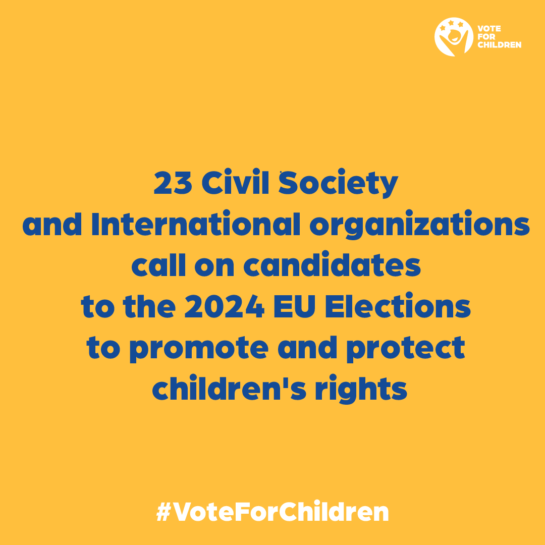 The #EUElections2024 are just around the corner!

If you are a candidate member of the @Europarl_EN, we ask you to put children’s rights at the heart of your mandate!

Commit to become a #ChildRightsChampion🚸

Sign our #VoteForChildren manifesto now!

childrightsmanifesto.eu