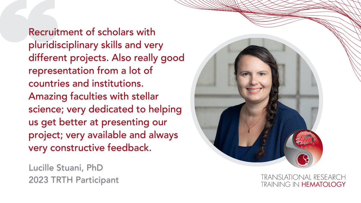 ASH (@ash_hematology) on Twitter photo 🔬Are you an early-career researcher ready to take the next step in your research career? Apply for ASH & <a href="/EHA_Hematology/">European Hematology Association</a>'s #TRTH program! Read the testimonials to see what past participants had to say about their experiences! Apply by June 20: ow.ly/GoW250RJTko
#hematology 🔬Are you an early-career researcher ready to take the next step in your research career? Apply for ASH & <a href="/EHA_Hematology/">European Hematology Association</a>'s #TRTH program! Read the testimonials to see what past participants had to say about their experiences! Apply by June 20: ow.ly/GoW250RJTko
#hematology
