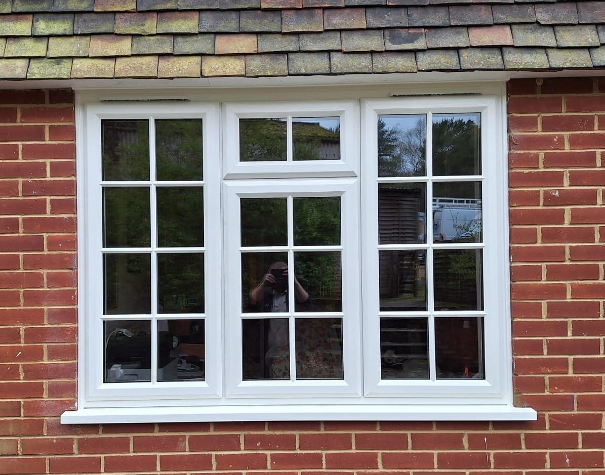 These PVCu Chamfered SlimSash profile windows have been fitted into a local customer's house.
