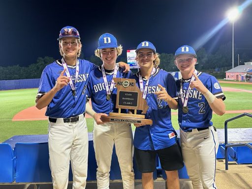 DuchesneSoccer's tweet image. Congrats to @DuchesneBasebal on a spectacular State Championship Season!  Shoutout to our 4 soccer players who doubled up on State Championships this year!! #ForeverPioneers #ForeverStateChampions #100YearsOfPioneers