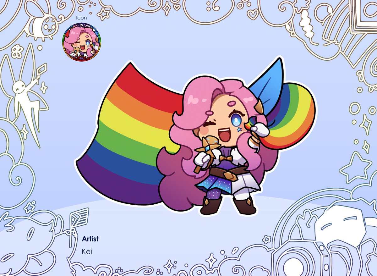 LoLPrideChibis's tweet photo. Seraphine joins the celebrations to give a voice to everyone who isn’t ready to fully show themselves yet! And she will sing loud and proud!

🎨: @keinuseeme https://t.co/CuDPYFKGvM