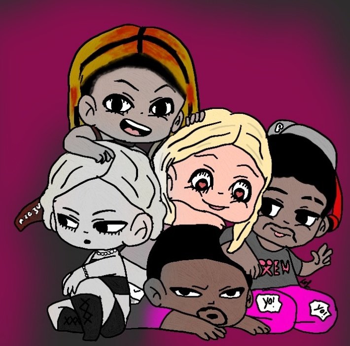 Art is .... 𝓣𝓱𝓮 𝓐𝓫𝓼𝓸𝓵𝓾𝓽𝓮 𝓑𝓮𝓼𝓽

Drew my favourites 

Timeless Toni 
Mariah May 
Mercedes Mone 
Platinum Max 
Anthony Bowens 

#art #mercedesmone #scissorme #timeless #mariahmay #aew