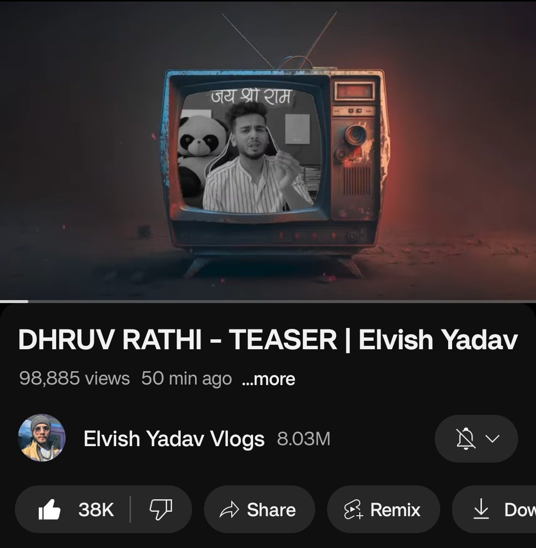 Guys, Teaser has been uploaded on Vlog channel of Elvish🔥 Go nd watch the teaser....nd Do like , share nd comment 😌🫶#ElvishYadav #ElvishArmy #OnlyElvishMatters