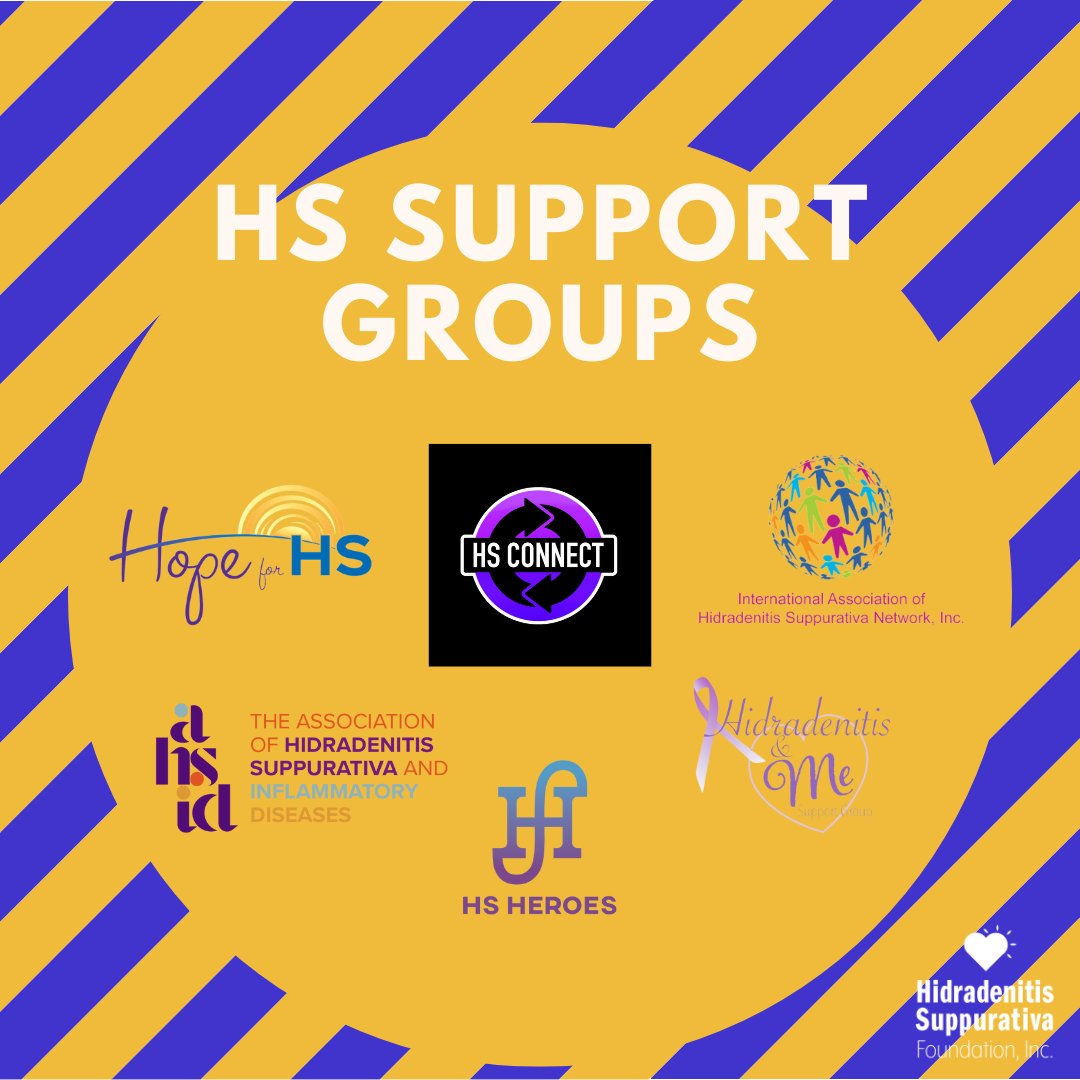 🌟 HS Support Groups 🌟

Speaking of HS Support Groups, we've compiled a list of some of the many supportive communities below. 

<a href="/hopeforhs/">Hope for HS</a> <a href="/HSConnectOrg/">HSconnect.org - HS Connect</a> <a href="/IAHSN1/">IAHSN</a> <a href="/theahsid/">The Association of Hidradenitis Suppurativa and ID</a> <a href="/hsheroesca/">HS HEROES</a> Hidradenitis and Me Support Group

#HSAwarenessWeek #HSMythBusting #HS