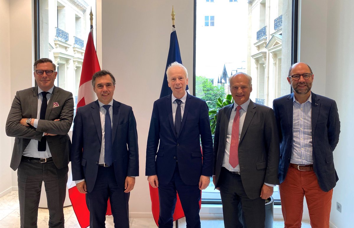 Very good meeting with @M__ETI (Movement of Mid-sized Companies), whose #businesses are at the heart of dynamic #BilateralTrade between Canada and France. 🇨🇦🇫🇷 #ETI