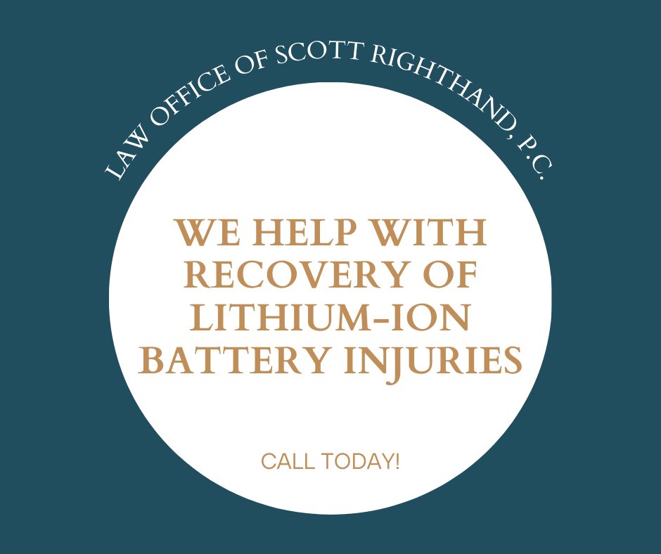 A charge gone wrong shouldn't cost you everything. If you've suffered a lithium-ion injury, we're here to help recover what you've lost. Visit our website to learn more.
#BatteryInjury #PersonalInjury

bit.ly/2n9ayCA